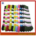 Wholesale Children Beautiful Striped Toe Socks/High Quality Children Cute Five Finger Socks